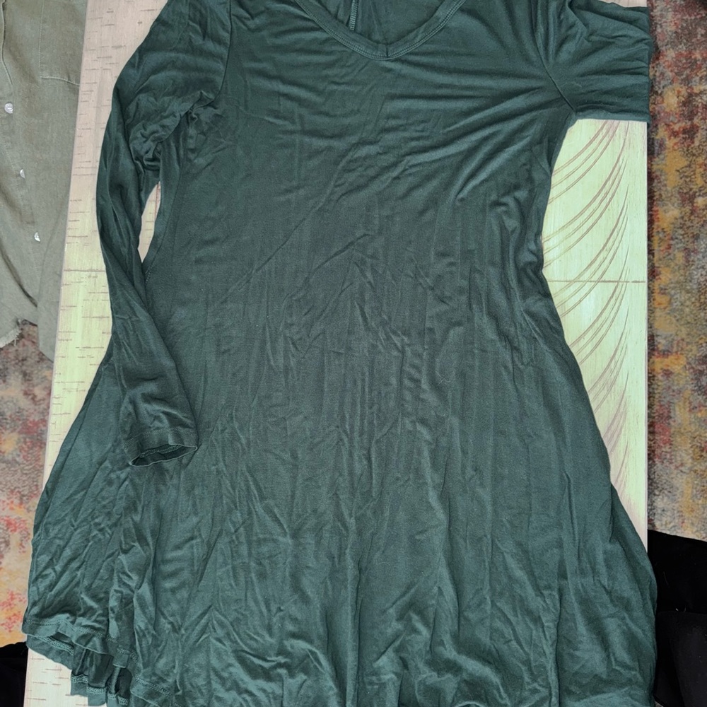 Green Long Sleeve Dress